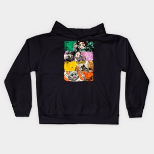 Demon brushstrokes Kids Hoodie